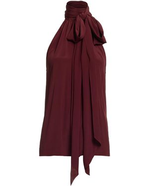 Elie Saab Neck Tie Top - Red
