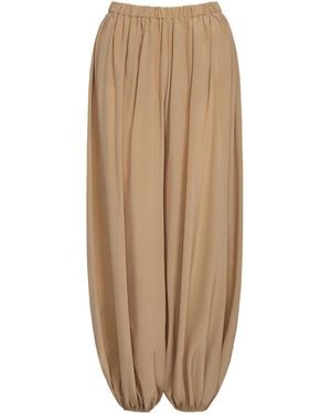 Aflalo Lolana Silk Trousers - Natural