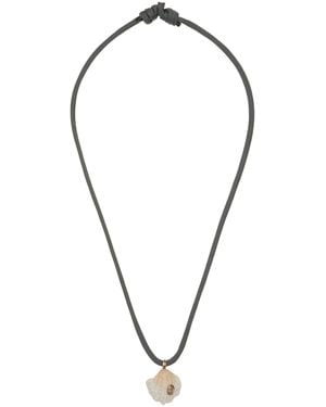 Dezso by Sara Beltran Shell And Sillimanite Necklace - Blue