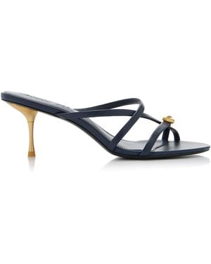Cult Gaia Valeska Leather Sandals - Blue