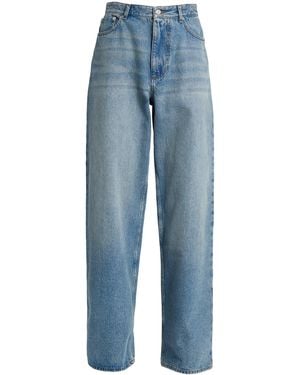 Erdem Rigid Mid-Rise Straight-Leg Jeans - Blue