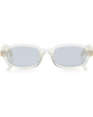 Prada Square-Frame Acetate Sunglasses - White