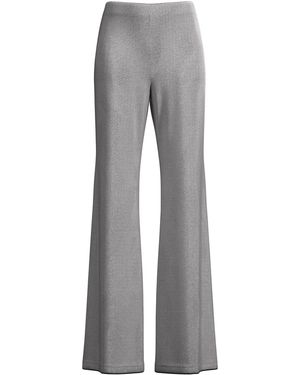 MACCAPANI Easy Cotton-Blend Jacquard Trousers - Grey