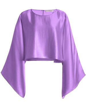 Third Form Threshold Satin Top - Purple