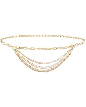 Judith Leiber Triple Chain Belt - Metallic