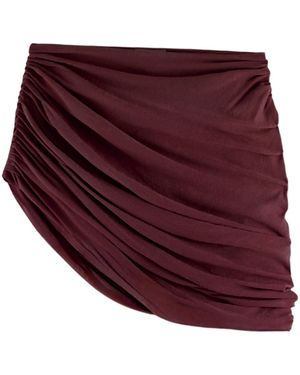 ARAKII Ruched Draped Poncho Exclusive - Red