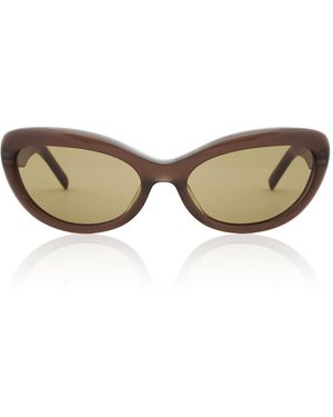 St. Agni 90S Square Sunglasses - Brown