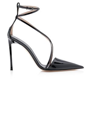 Tom Ford 105Mm Patent Leather Lia Pump - White