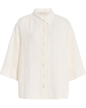 FAVORITE DAUGHTER The Off Duty Linen Shirt - White