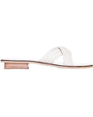 Bembien Iris Leather Slides - White