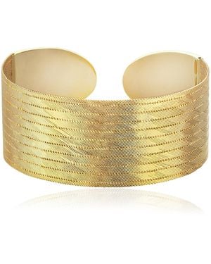 Her Story Xlarge Armlet 14K Bracelet - Yellow