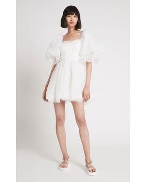 Aje. Astrid Tie Back Mini Dress - Natural