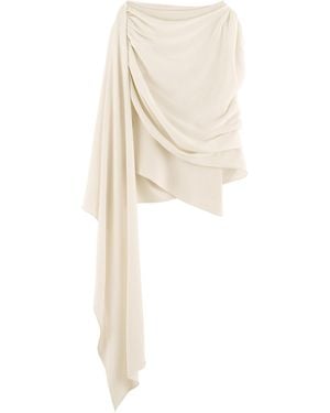 ARAKII Exclusive Haze Draped Crepe Top - Natural