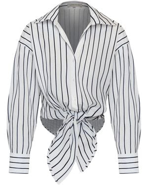ANDRES OTALORA Una Pausa Embroidered Cotton Top - White