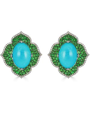 Piranesi Capri Pasha Earrings - Blue