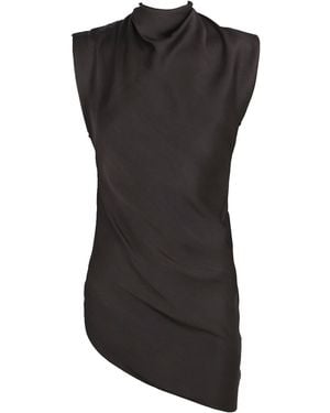 Cortana Ocaso Satin Top - Black
