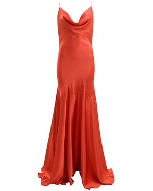 Francesca Miranda Agata Silk Maxi Dress - Red