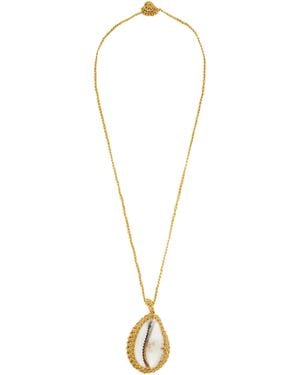 RENATA.Q Praea Seashell Necklace - Metallic