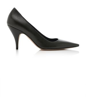 The Row Liisa Three Leather Pumps - Black