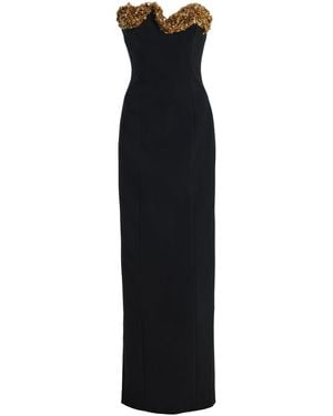 Rachel Gilbert Lucca Beaded Gown - Black