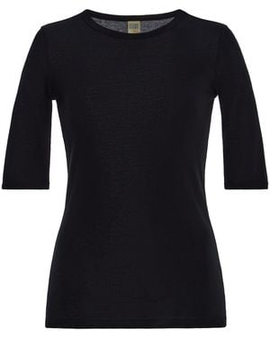 Flore Flore Ann Cotton T-Shirt - Black