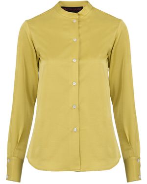 Martin Grant Classic Cut Wool Top - Yellow