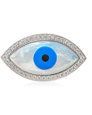 Ashna Mehta Evil Eye 18K Diamond Bag Charm - Blue