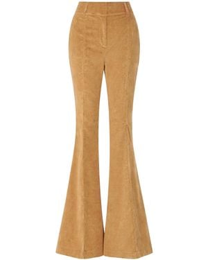 Gabriela Hearst Rhein Cashmere-Wool Corduroy Flared Trousers - Natural