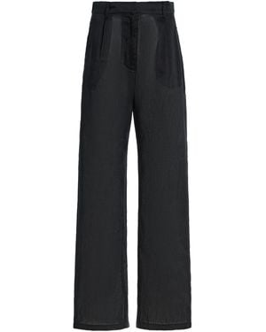 All That Remains Serena Silk Trousers - Black