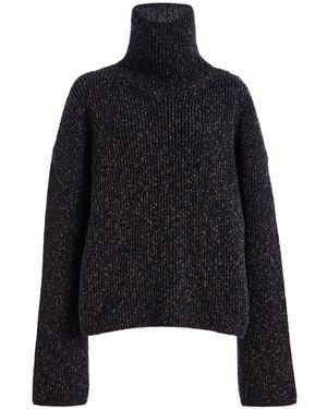 Sanderlak Wool-Cotton Turtleneck Sweater - Black