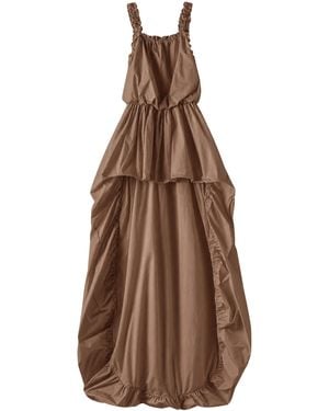 THE GARMENT Cyprus Cotton-Blend Balloon Gown - Brown