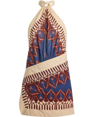 Johanna Ortiz Salt Dreamer Cotton Mini Dress - Red