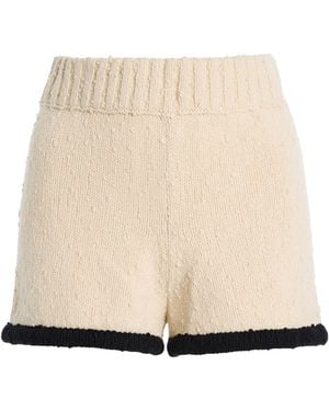 By Malene Birger Rikka Cotton-Blend Mini Shorts - Natural