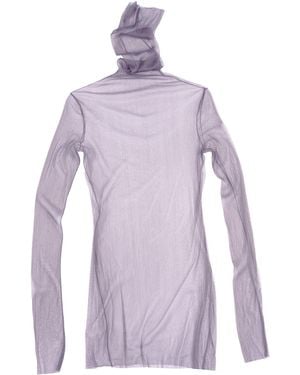 Cortana Cisne Tulle Silk Top - Purple