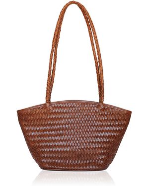 Bembien Mira Small Leather Tote - White