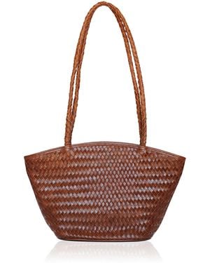 Bembien Mira Small Leather Tote - White