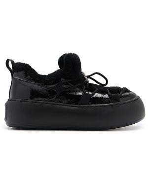 Roger Vivier Viv Up Shearling Snow Boots - Black