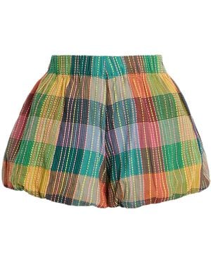 BOTEH Echo Cotton Bubble Shorts - Green