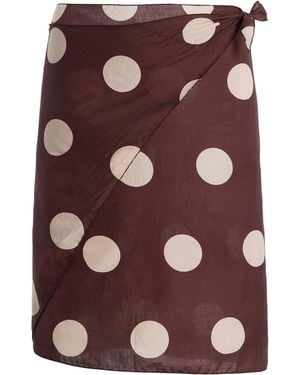 Juillet Mia Polka-Dot Sarong - Purple