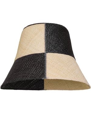 Johanna Ortiz Heaven And Earth Toquilla Straw Bucket Hat - Black