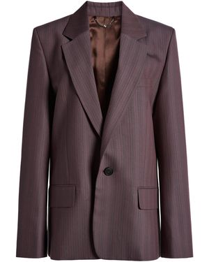 Victoria Beckham Notched Lapel Blazer - Brown