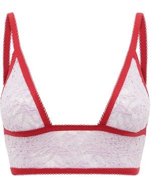 Gabriela Hearst Belen Wool-Silk Bra - Red
