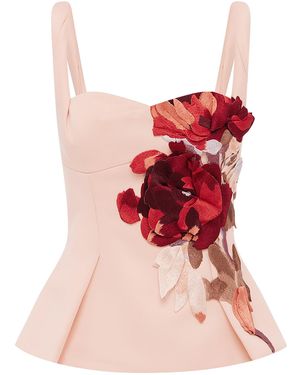 LEO LIN Georgia Embroidered Top