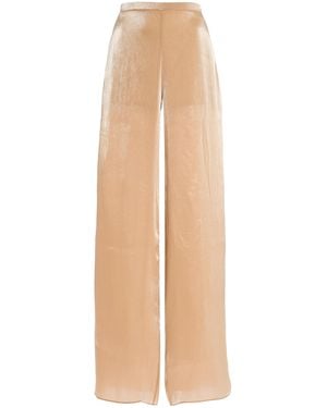 SEV Satin Wide-Leg Pants - Natural