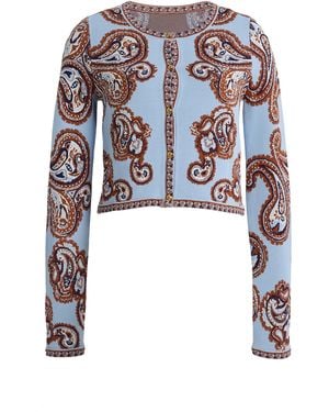 Cara Cara Llana Printed Cardigan - Blue