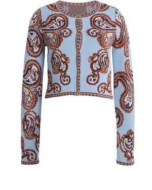 Cara Cara Llana Printed Cardigan - Blue