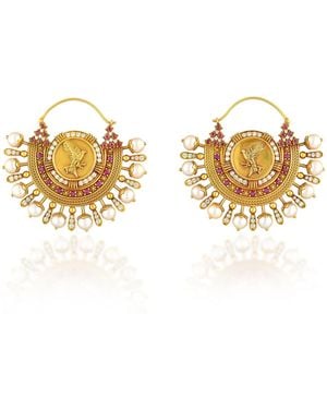 Amrapali 18K Motichur Earrings - Metallic