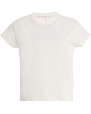 The Row Tori Cotton-Silk T-Shirt - White