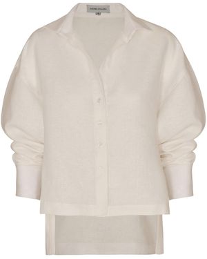 ANDRES OTALORA Si Sabes Linen Shirt - Natural