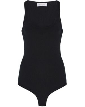 Michael Kors Ribbed Tank Bodysuit - Black